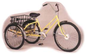 Worksman Adaptable Industrial Tricycle with Basket